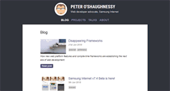 Desktop Screenshot of peteroshaughnessy.com